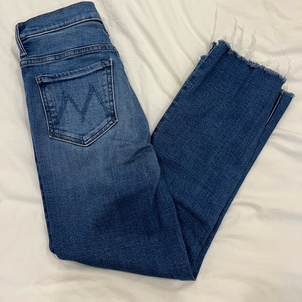 MOTHER Blue Ankle & Cropped Jeans